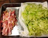キャベツ・ベーコン・チーズで焼き春巻き作り方1写真