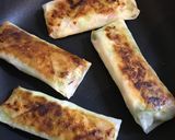 キャベツ・ベーコン・チーズで焼き春巻き作り方6写真
