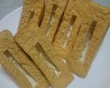 ▲ミンチ詰め厚揚げ焼き作り方1写真