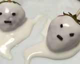 ハロウィン★チョコレートいちごのおばけ作り方5写真