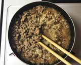 簡単☆豚肉そぼろ作り方4写真