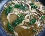 ほうれん草としめじの中華卵炒め♡作り方5写真