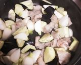 かぶと豚バラ肉のゴマ味噌炒め作り方2写真