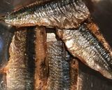 燻製にした秋刀魚の香味野菜和え作り方4写真