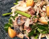 燻製にした秋刀魚の香味野菜和え作り方7写真