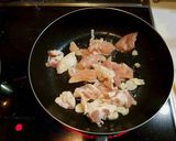 たっぷりキノコと鶏ササミのガーリック炒め作り方5写真