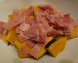 弁当にも♪和風 南瓜ベーコンのチーズ焼作り方2写真