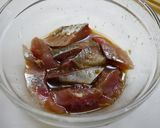 簡単中華！サバとレンコンの黒酢生姜旨煮作り方1写真