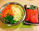 外はカリカリ中はジューシービーフパティ♡作り方3写真