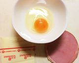 味付け不要！ハム&チーズの♡型の卵焼き作り方1写真