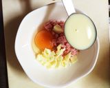 味付け不要！ハム&チーズの♡型の卵焼き作り方6写真