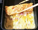 味付け不要！ハム&チーズの♡型の卵焼き作り方13写真