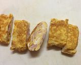 味付け不要！ハム&チーズの♡型の卵焼き作り方15写真