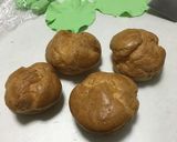 シュークリームでハンバーガー作り方3写真