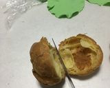 シュークリームでハンバーガー作り方7写真
