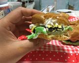 シュークリームでハンバーガー作り方16写真