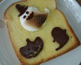 スライスチョコで☆ハロウィントースト☆作り方4写真