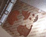 スライスチョコで☆ハロウィントースト☆作り方1写真