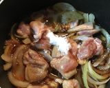 ハロウィンなので？鶏肉とかぼちゃの煮物作り方3写真
