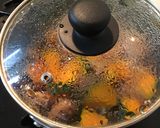 ハロウィンなので？鶏肉とかぼちゃの煮物作り方5写真