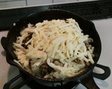 豆腐の豚タカナチーズ焼き☆作り方6写真