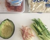美味！たらことカッテージチーズの冷うどん作り方1写真