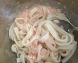 美味！たらことカッテージチーズの冷うどん作り方4写真