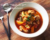 簡単★たっぷり野菜とチキンのトマト煮込み作り方13写真