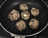 ひじきの煮物リメイク☆お弁当用ハンバーグ作り方4写真