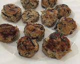 ひじきの煮物リメイク☆お弁当用ハンバーグ作り方6写真