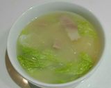 鍋キューブ！ベーコン レタス 玉葱スープ作り方4写真