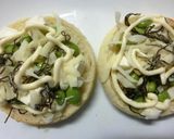 三種のチーズと枝豆・海苔塩昆布和トースト作り方6写真