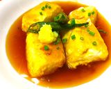 調味料はめんつゆのみ☆簡単揚げ出し豆腐作り方4写真