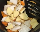 車麩が主役★具だくさんのヘルシーお味噌汁作り方4写真