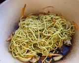 抹茶塩焼きそば作り方4写真