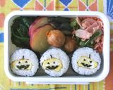簡単キャラ弁！卵焼きでハロウィンのり巻き作り方10写真