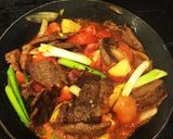 牛肉とトマトの旨辛炒め作り方10写真