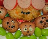 キャラ弁★メロンパンナとクリームパンダ作り方18写真