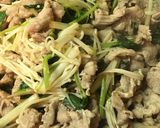 簡単！スピードおかず♡根三ツ葉と豚肉炒め作り方4写真