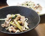簡単！スピードおかず♡根三ツ葉と豚肉炒め作り方6写真