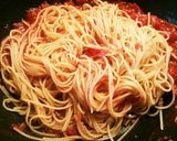 しらすたっぷりトマトソースパスタ作り方4写真