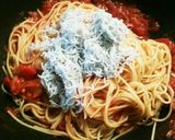 しらすたっぷりトマトソースパスタ作り方5写真