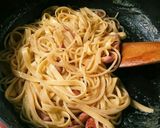 アマトリチャーナ風♪チーズのパスタ作り方6写真