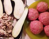 茄子の寄り添い焼きハンバーグ〜旨味UP!作り方4写真