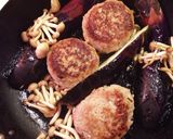 茄子の寄り添い焼きハンバーグ〜旨味UP!作り方6写真