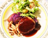 茄子の寄り添い焼きハンバーグ〜旨味UP!作り方7写真