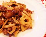 ご飯がススム♡豚バラとレンコンの甘酢炒め作り方7写真