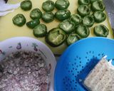 ちびピーマンのイタリア風バジル味詰め作り方2写真