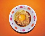 「自然薯納豆ネギ蕎麦」作り方4写真