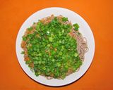 「自然薯納豆ネギ蕎麦」作り方5写真